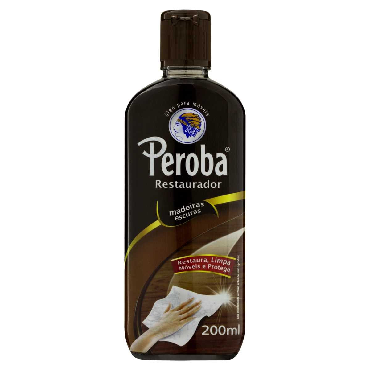 óleo Restaurador Para Móveis Madeiras Escuras Peroba Frasco 200ml
