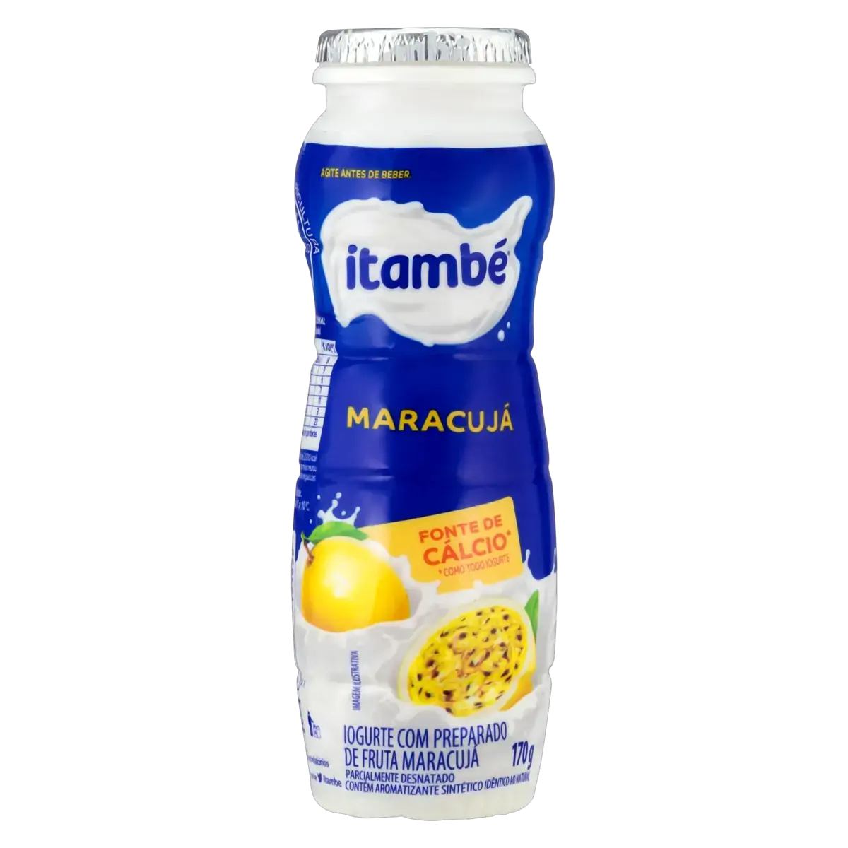 Iogurte Parcialmente Desnatado Maracujá Itambé Frasco 170g