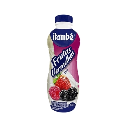 Iogurte Parcialmente Desnatado Frutas Vermelhas Itambé Garrafa 900g