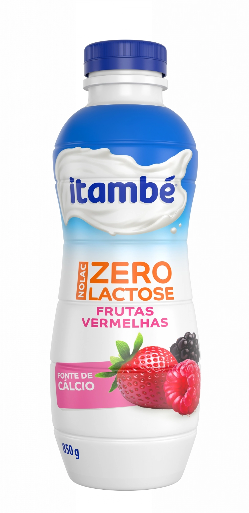 Iogurte Frutas Vermelhas Zero Lactose Itambé Nolac Garrafa 1,15kg