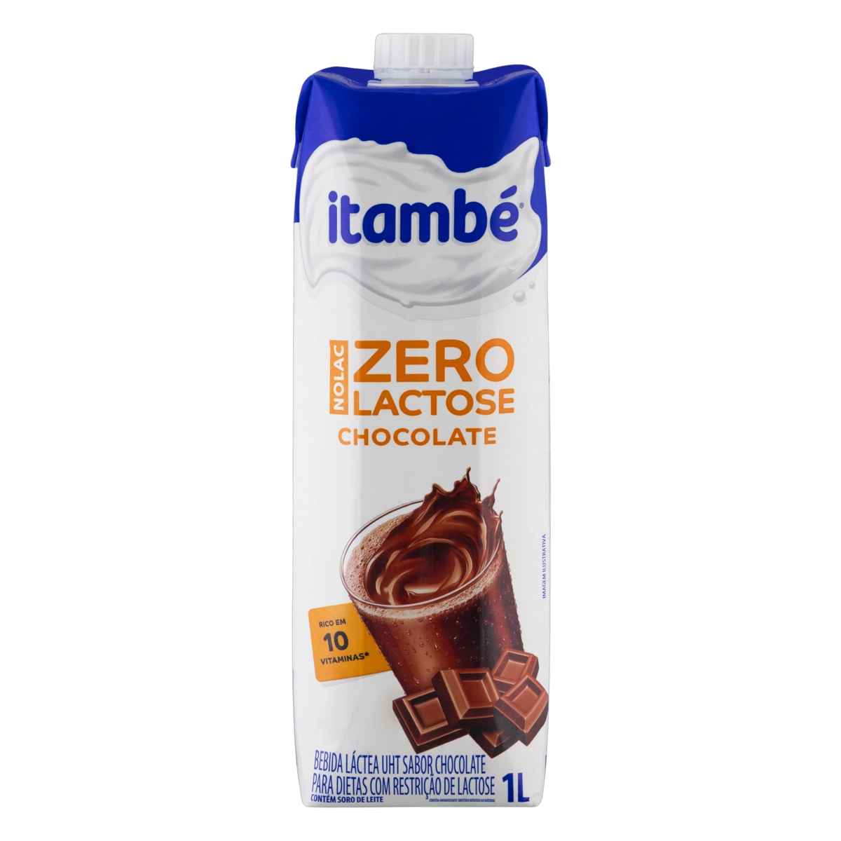 Bebida Láctea Uht Chocolate Zero Lactose Itambé Nolac Caixa 1l