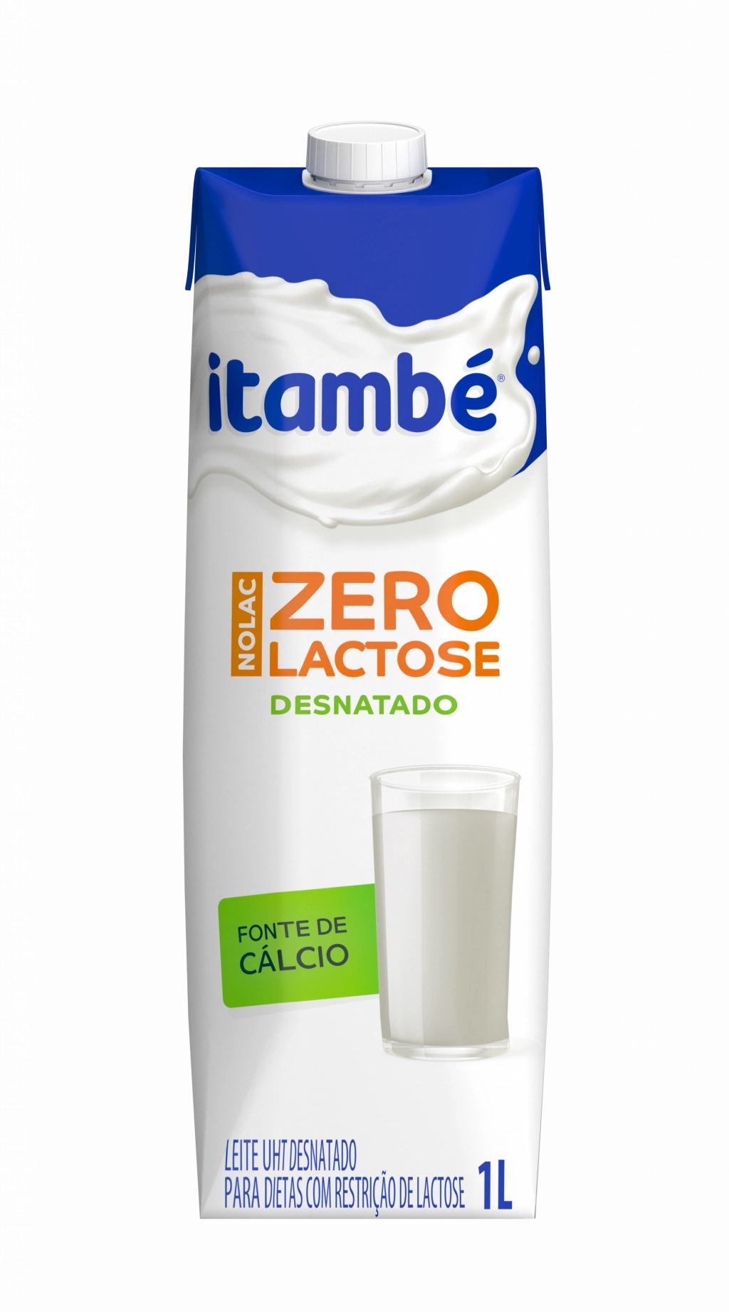 Leite Uht Desnatado Zero Lactose Itambé Nolac Caixa Com Tampa 1l