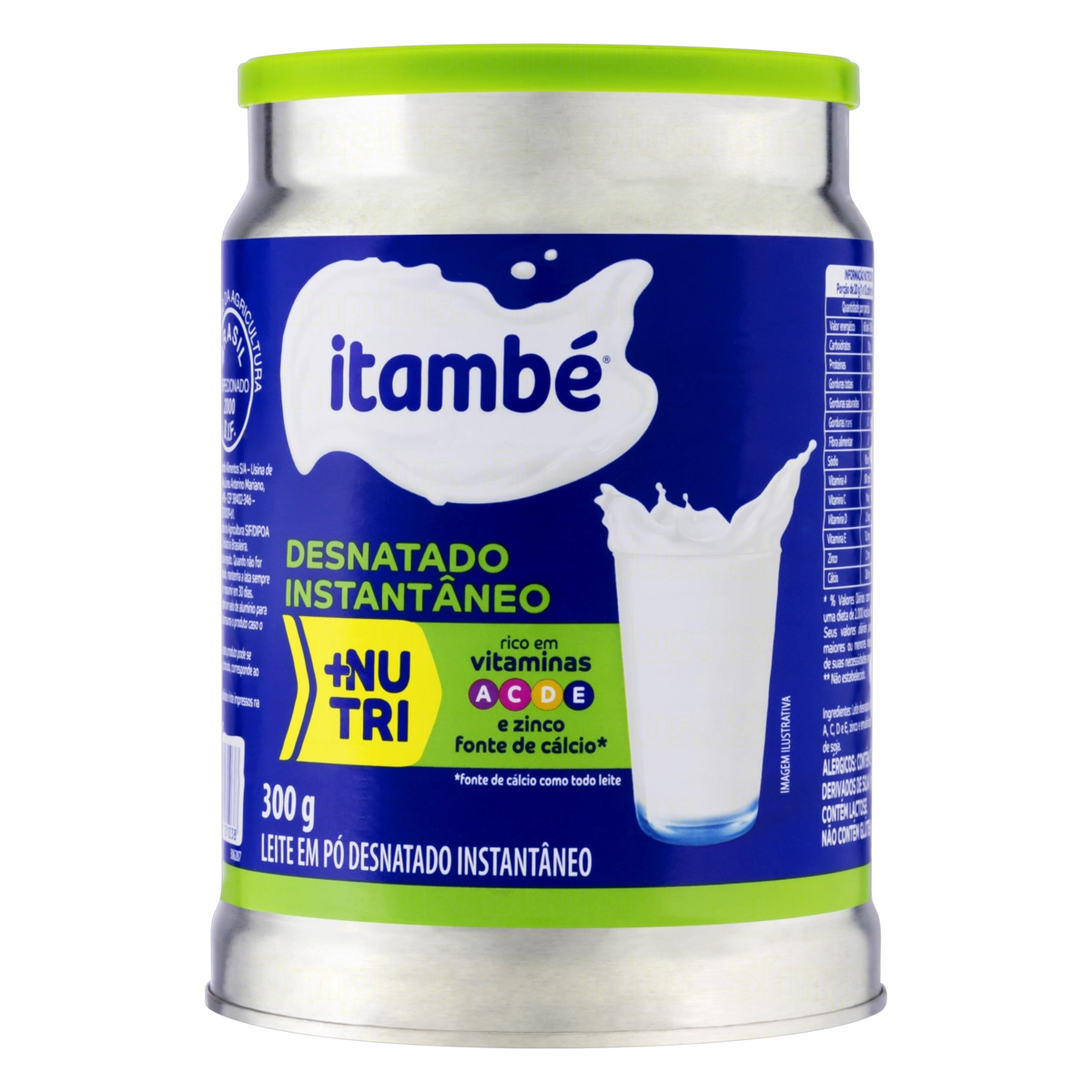 Leite Pó Instantâneo Desnatado Itambé Lata 300g