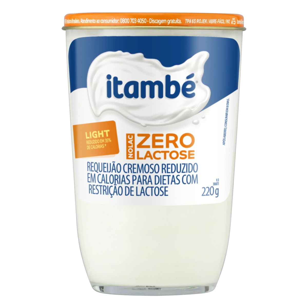 Requeijão Cremoso Com Queijo Tradicional Itambé Copo 200g
