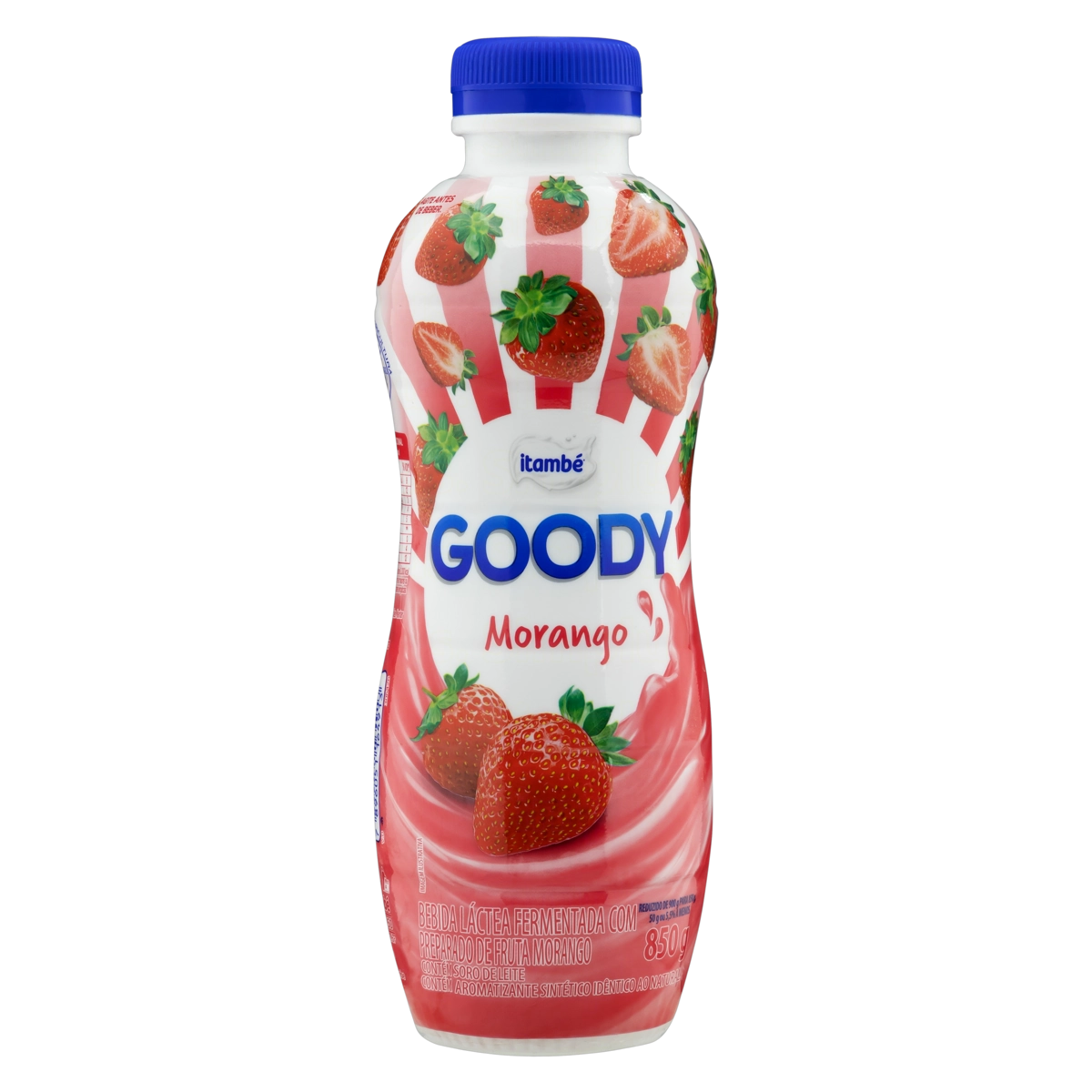 Bebida Láctea Fermentada Morango Itambé Goody Garrafa 850g