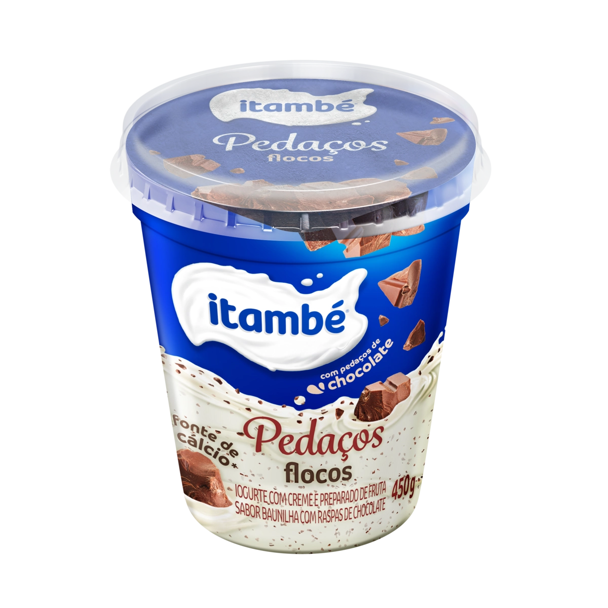 Iogurte Flocos Itambé Pedaços Pote 450g
