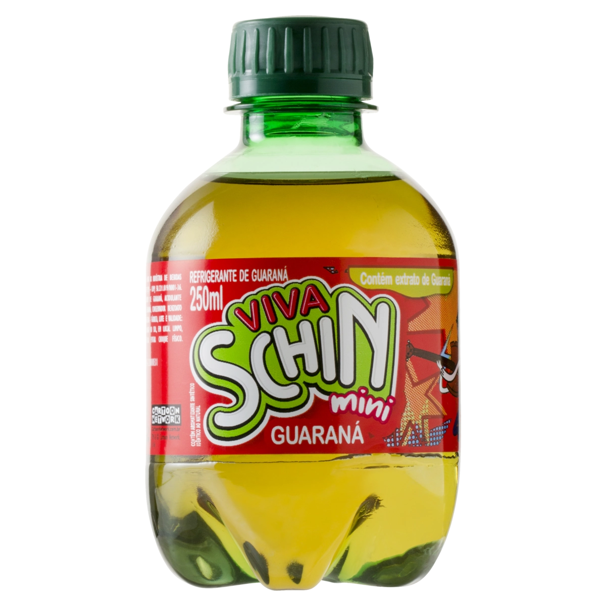 Refrigerante Guaraná Adventure Time Viva Schin Mini Garrafa 250ml