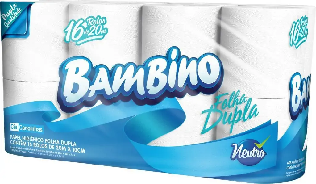 Papel Hig Bambino Fdpl 20m C/6 Neutro