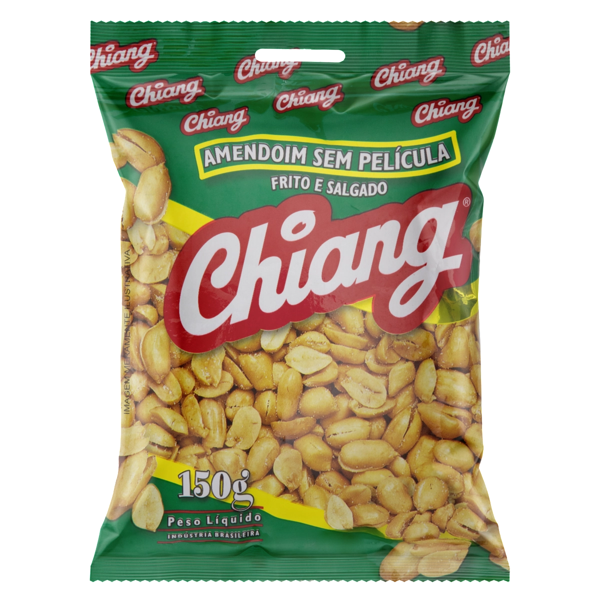 Amendoim Frito Salgado Sem Pele Chiang Pacote 150g