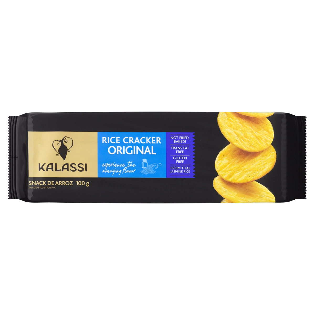 Snack De Arroz Original Kalassi Pacote 100g