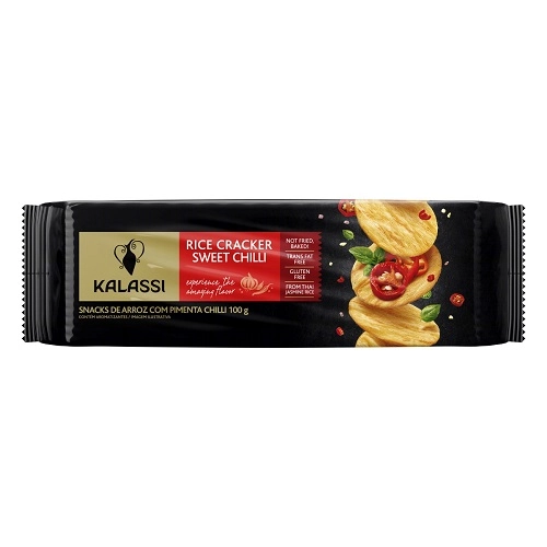 Snack De Arroz Pimenta Chilli Kalassi Pacote 100g