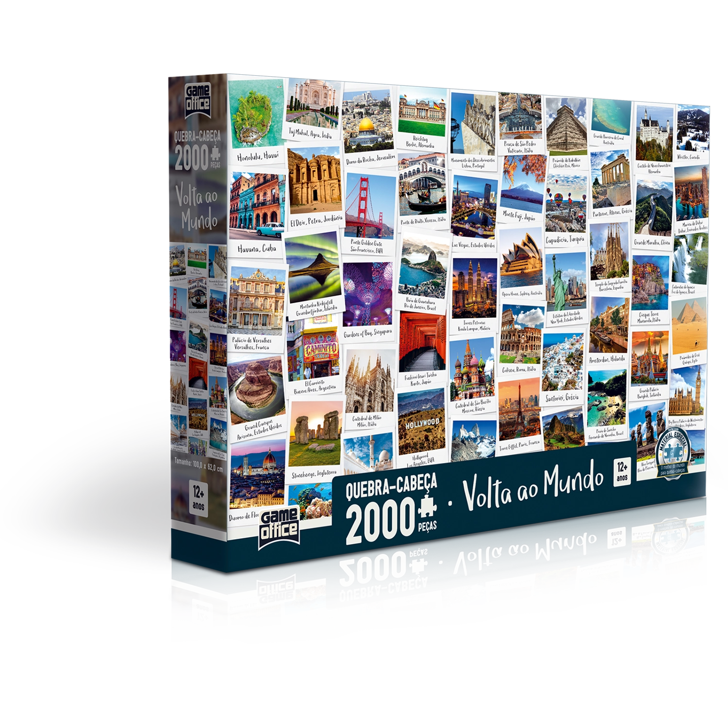 Quebra Cabeca 2000 Pcs Volta Ao Mund Ref 2521 Toyster