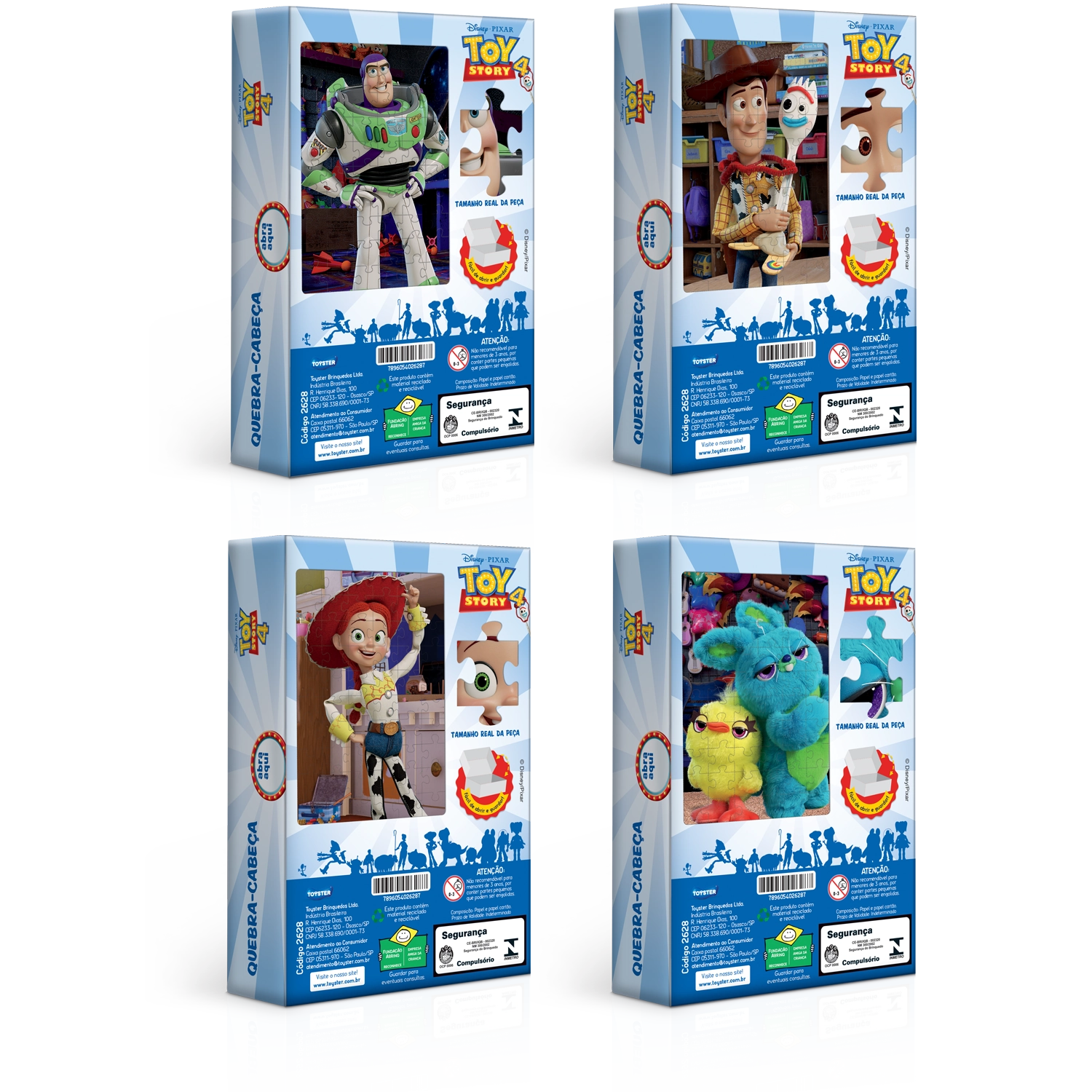 Toy Story 4 Qc 60 Peças 4mod.