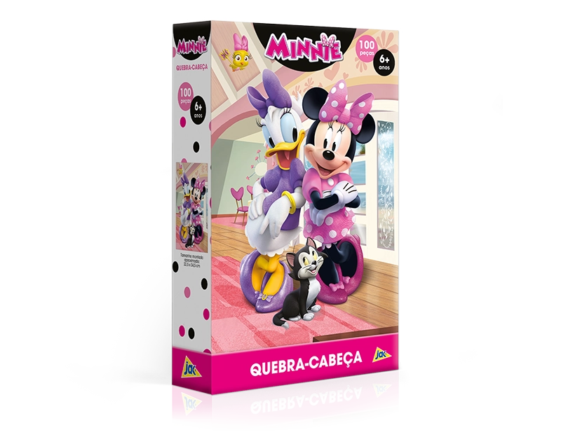 Quebra Cabeca 100 Pcs Encap Minnie Ref 2683 Toyster