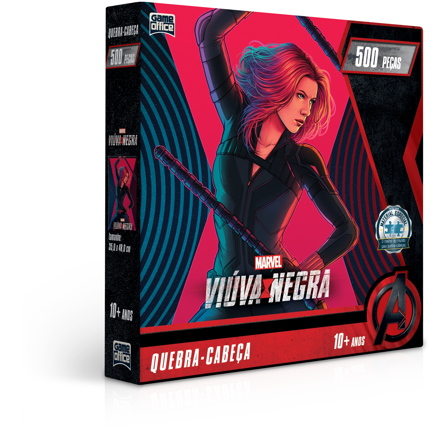 Quebra Cabeca 500 Pcs Viuva Negra Ref 2727 Toyster