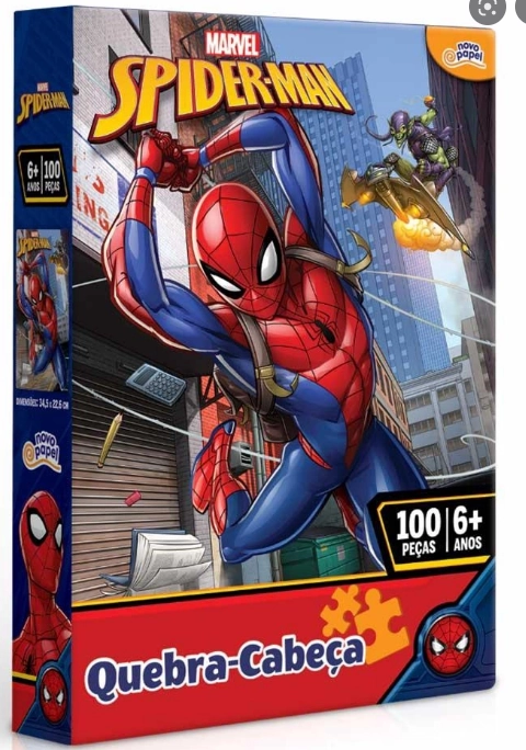 Brinq Quebra Cabeca Homem Aranh C 100pcs
