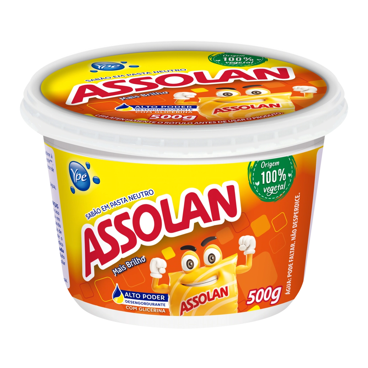 Sabão Em Pasta Neutro Assolan Pote 500g