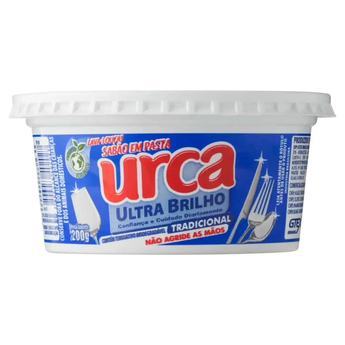Sabão Em Pasta Tradicional Urca Pote 200g
