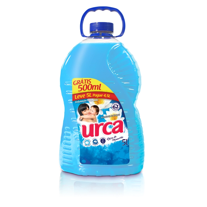 Amaciante Urca Lv 5 Lts Pg 4 Litros Azul Brisa