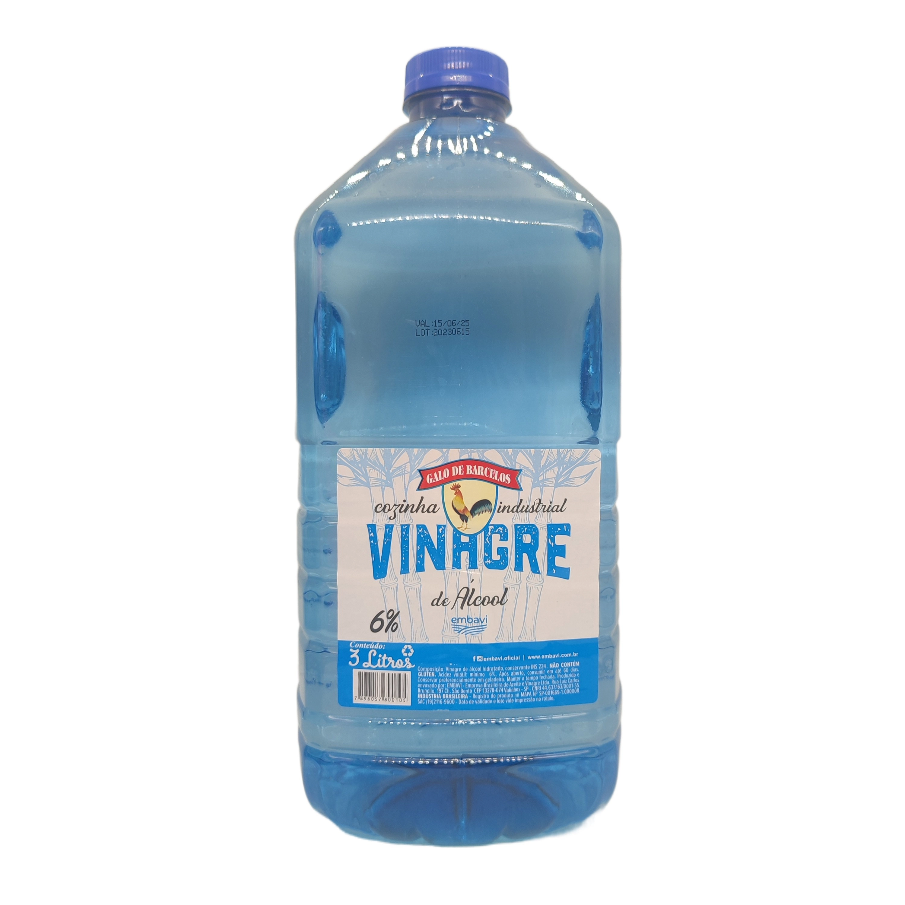 Vinagre P/limpeza Galo Barcelos Alcool 6 3l