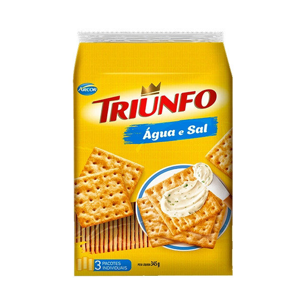 Biscoito água E Sal Triunfo Pacote 345g