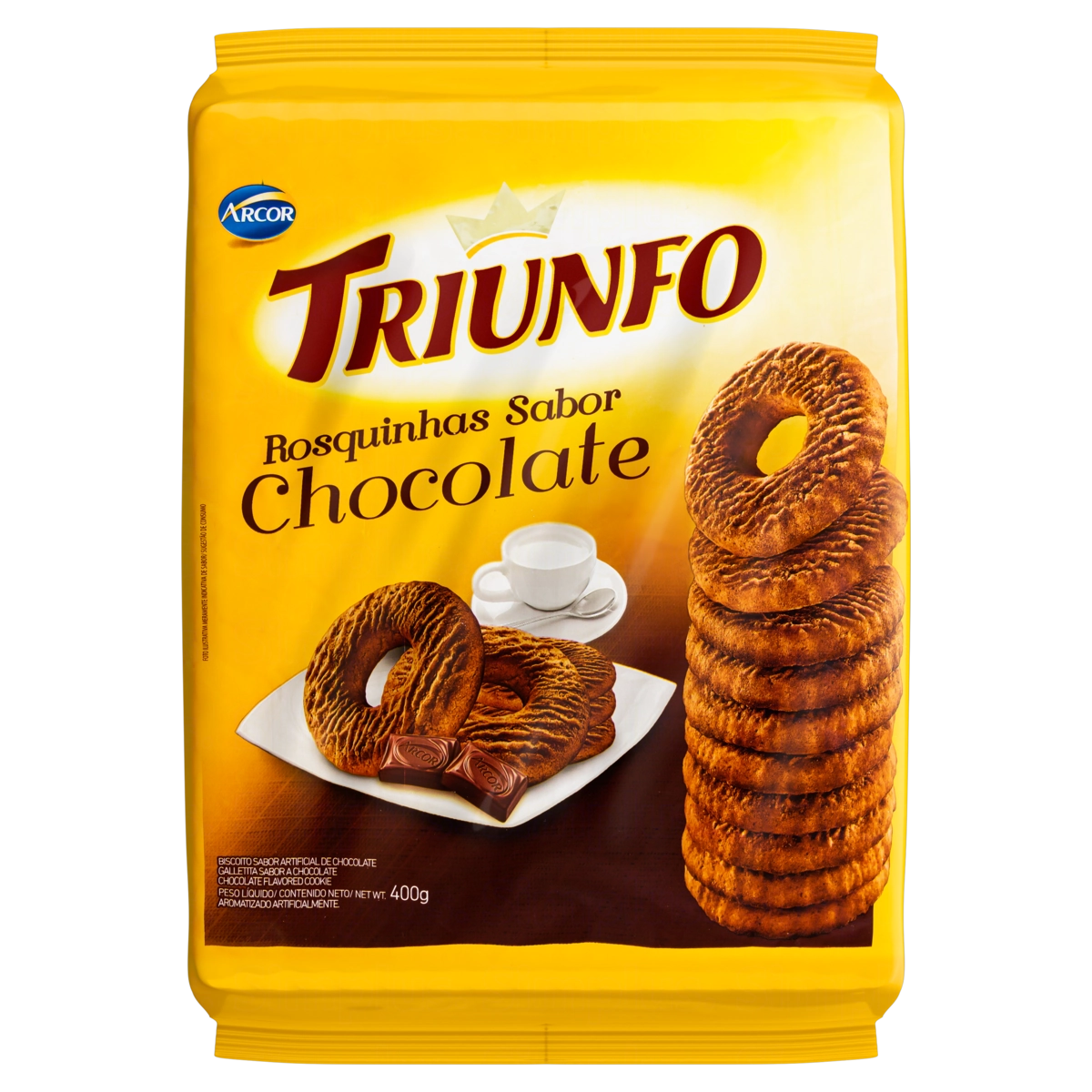 Biscoitos Triunfo Rosquinha Chocolate R