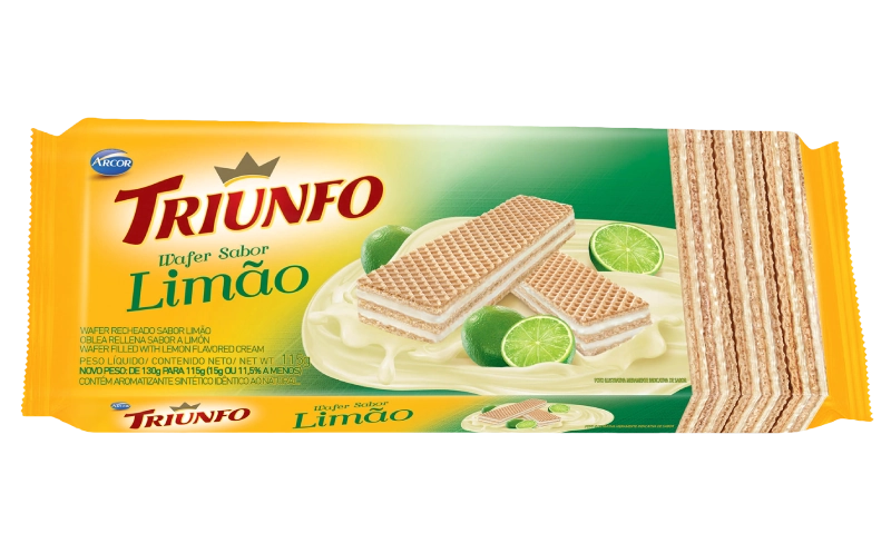 Biscoito Wafer Triunfo Pt Limao