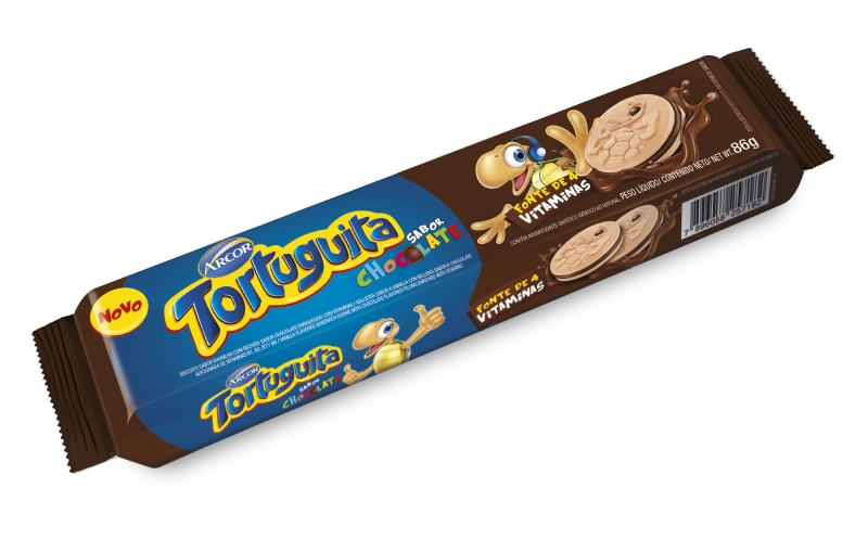 Bisc Rech Tortuguita 86g Chocolate