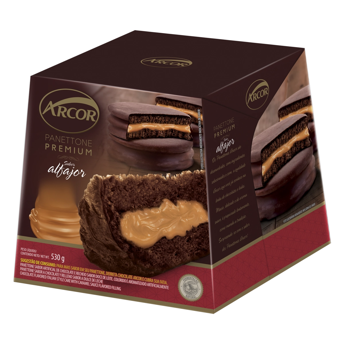 Panettone Alfajor Arcor Premium Caixa 530g