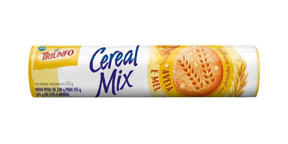 Biscoito Aveia E Mel Triunfo Cereal Mix Pacote 135g