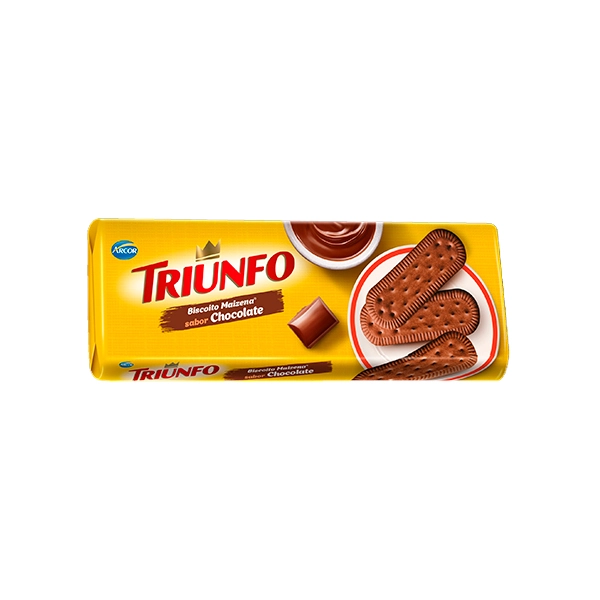 Biscoito Maizena Chocolate Triunfo Pacote 170g