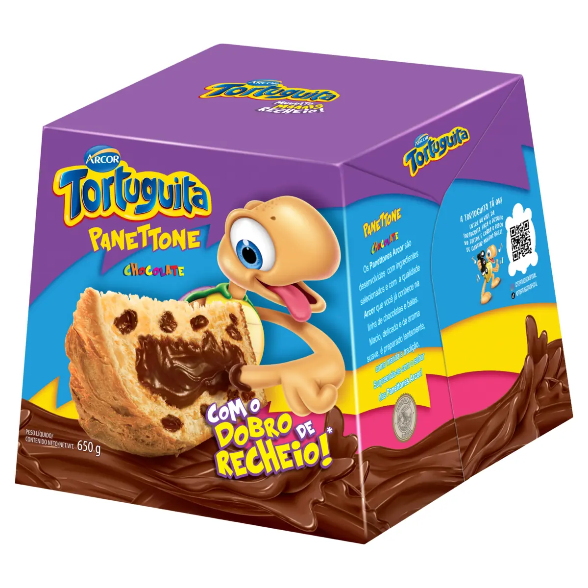 Panettone Tortuguita Rech 510g Choc