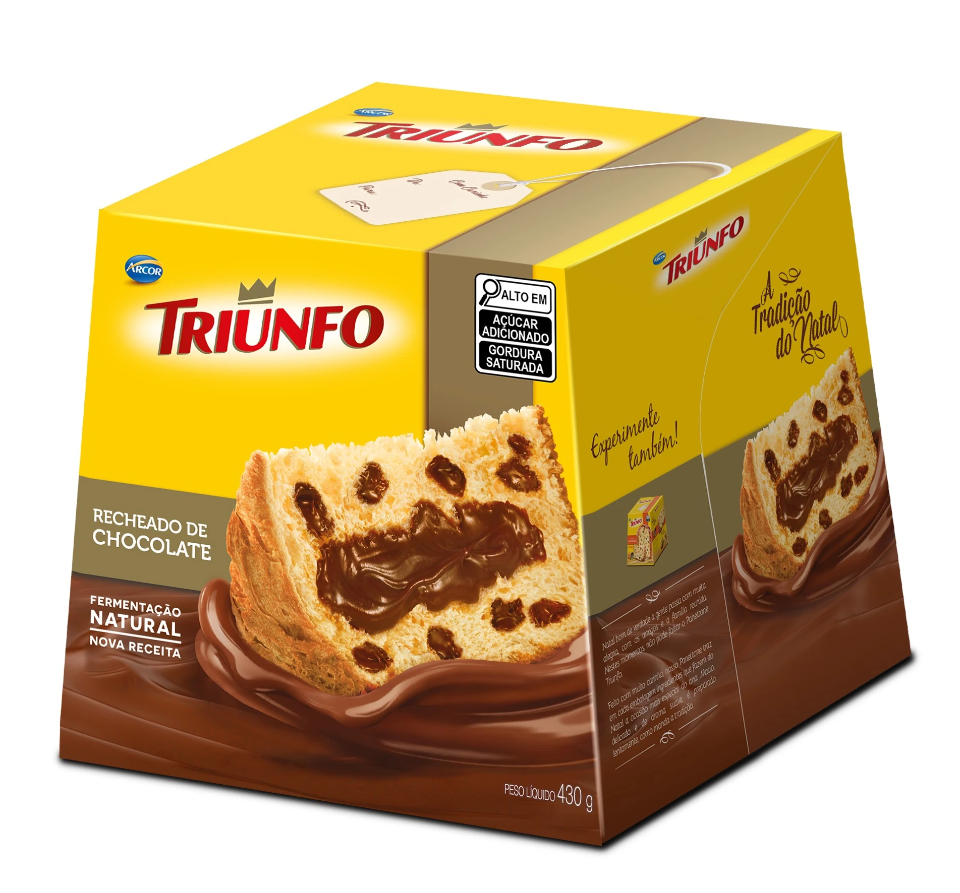 Panettone Arcor Rech 430g Sonho Doce De Leite
