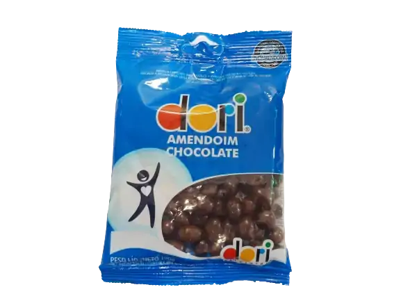 Confeito De Chocolate Com Amendoim Dori Pacote 150g
