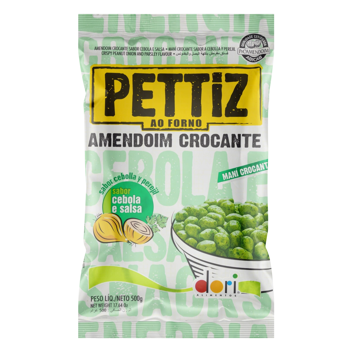 Amendoim Crocante Cebola E Salsa Dori Pettiz Pacote 500g