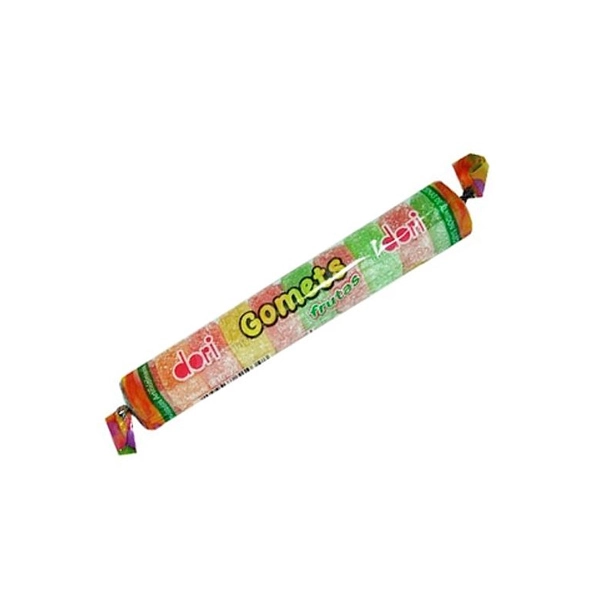 Pack Bala De Goma Americana Frutas Sortidas Dori Gomets Caixa 960g 30 Unidades