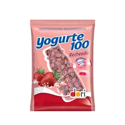 Bala Yogurte100 Dori Recheada Morango