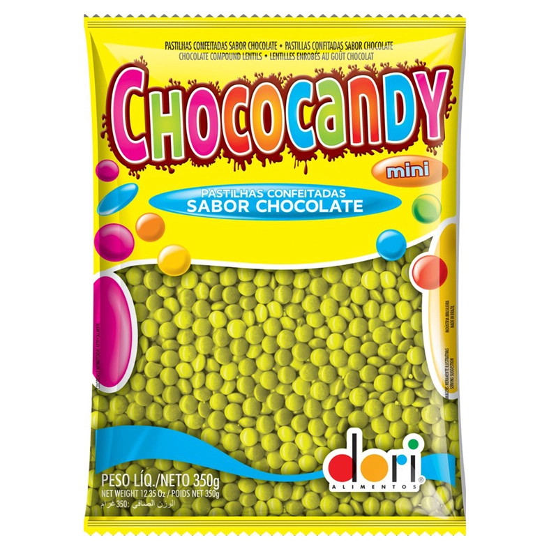 Confeito Chococandy 350g Amarelo