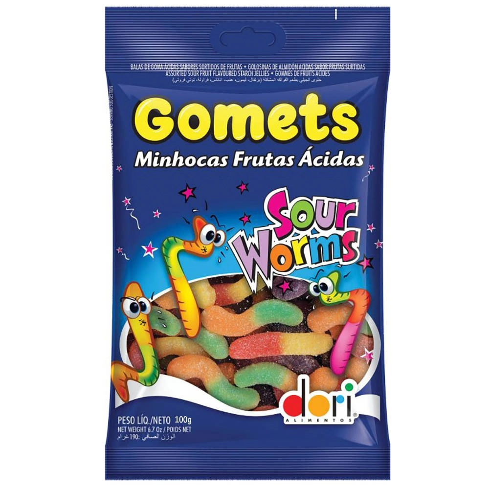Minhocas Acidas 100g Gomets