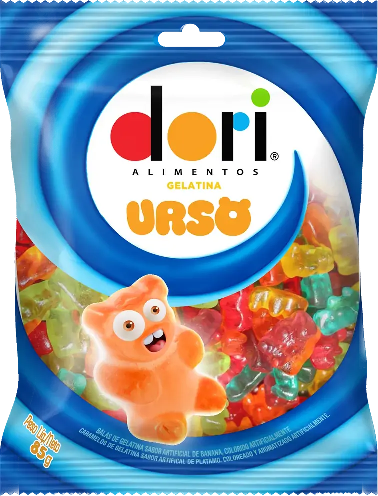 Bala Gelatina Dori 85g Urso