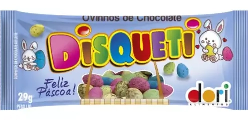 Ovinho De Pascoa Choc Dori Disq 29g