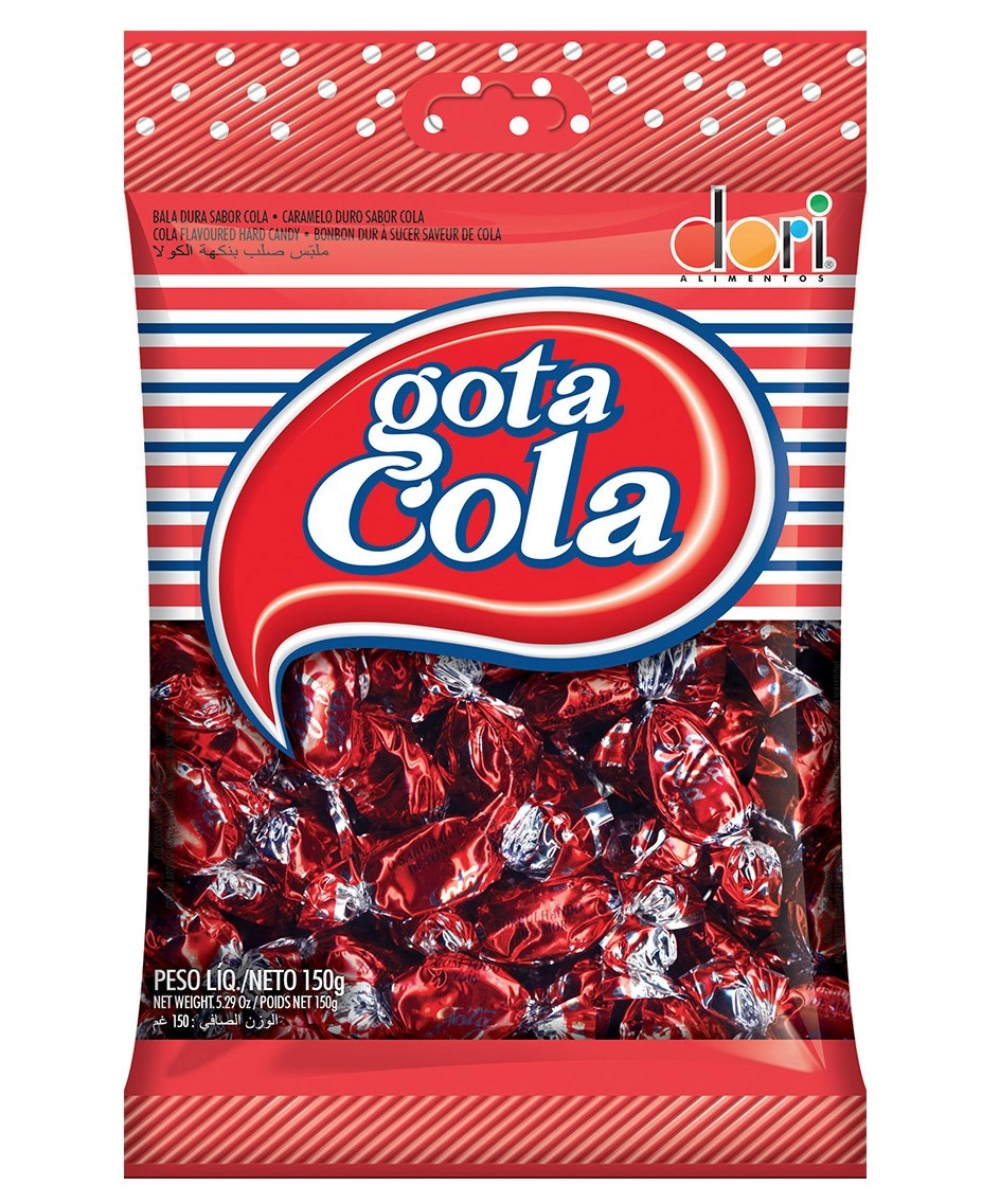 Bala Dori Gota Cola Pacote 100g