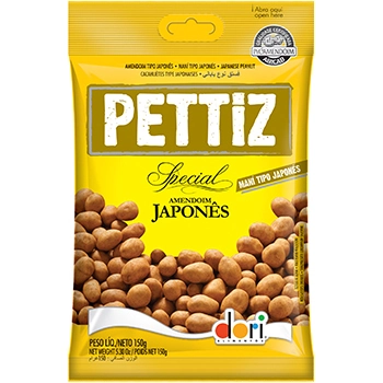 Amendoim Japonês Salgado Dori Pettiz Special Pacote 120g