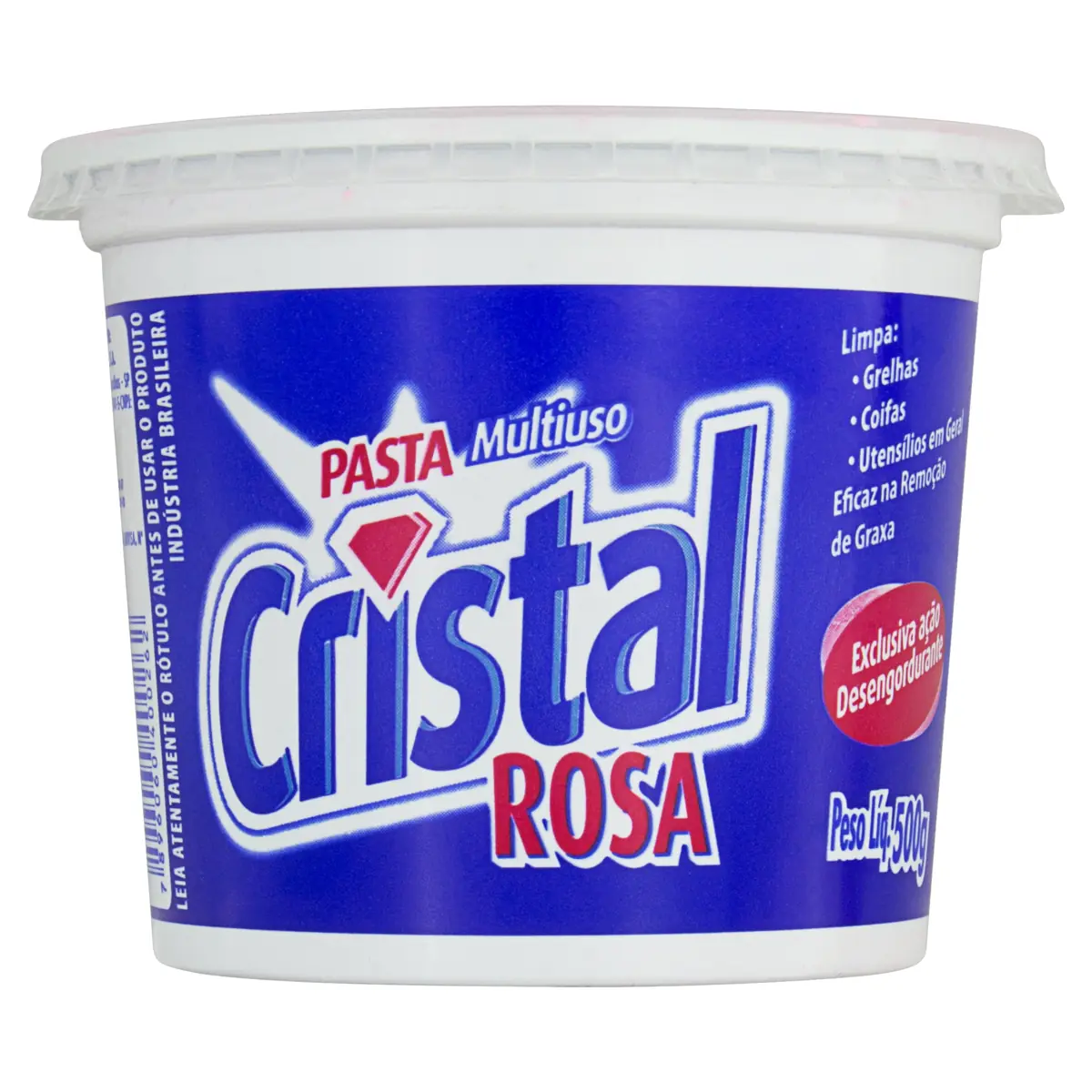 Pasta Multiuso Rosa Cristal Pote 500g