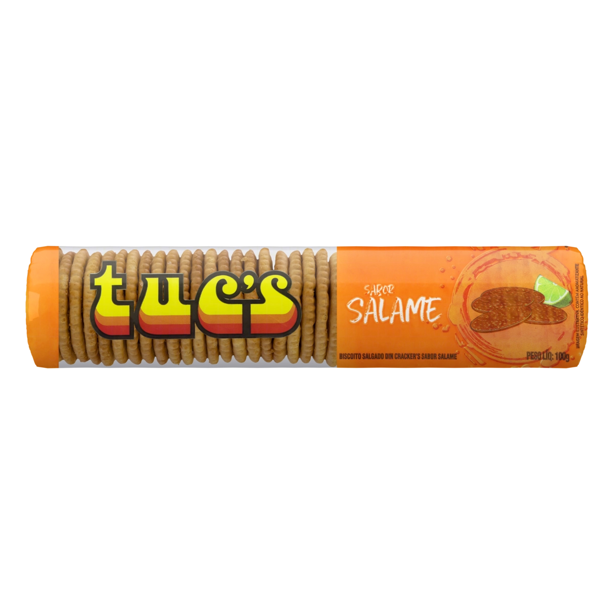 Biscoito Din Crackers Salame Tucs Pacote 100g