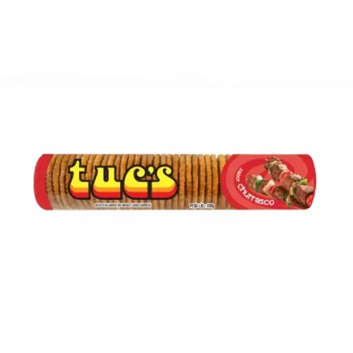 Biscoito Din Crackers Churrasco Tucs Pacote 100g