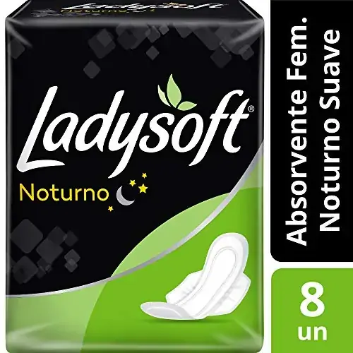 Absorvente C/abas Ladysoft C/8 Normal Not Suave
