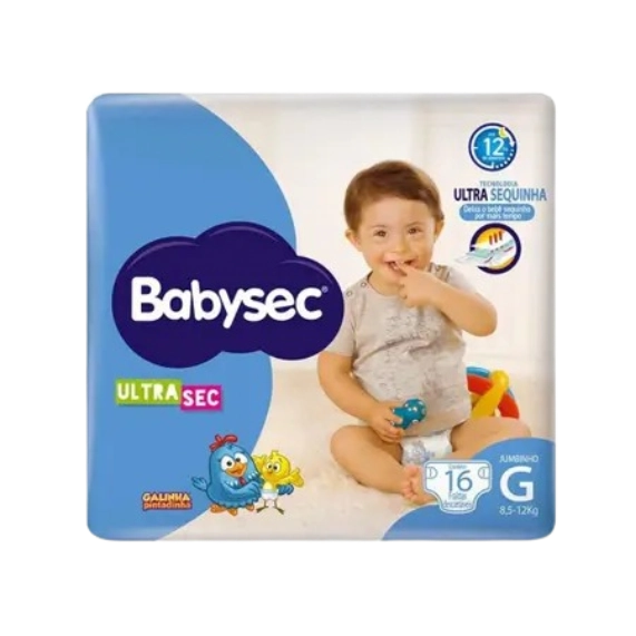Babysec Galinha Pintadinha Ultra G Descartável 26 Unidades