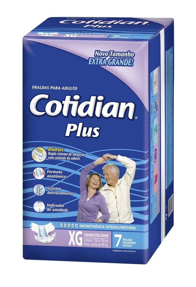 Fralda Desc Cotidian Plus Xg C/7