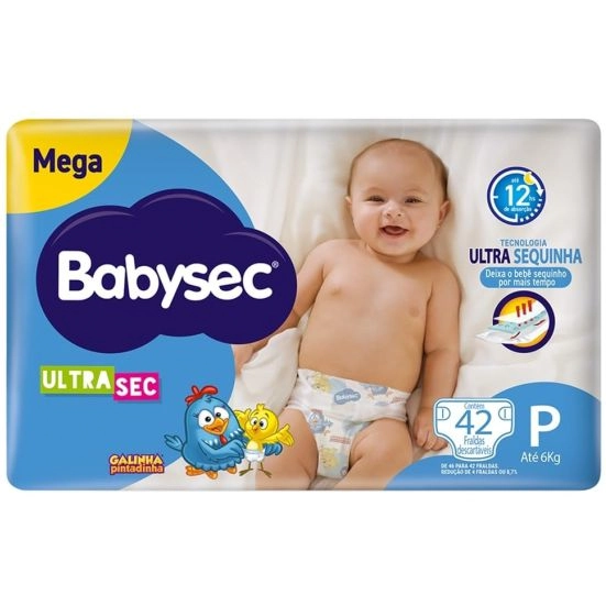 Fralda Babysec Mega P C/50
